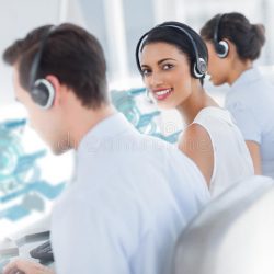 pretty-call-center-worker-using-futuristic-interface-hologram-smiling-camera-office-33526115